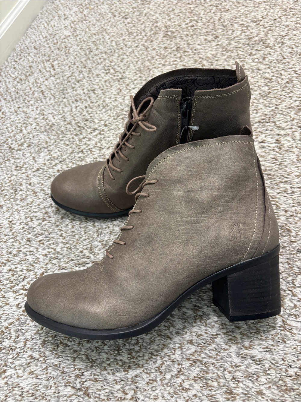 Fly London leather booties NWT 42
